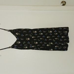 Floral, Black H&M Spaghetti strap dress
